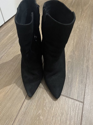 Migato suede boots with heels used, black, size 41