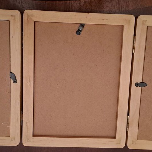 Wooden triptych frame new from Prenatal