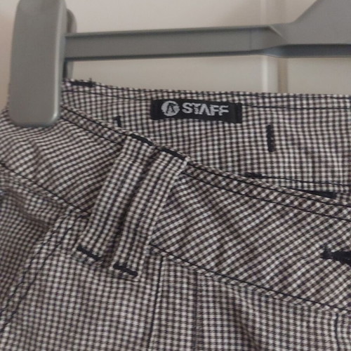 Staff shorts used, size 36 / S, black and white