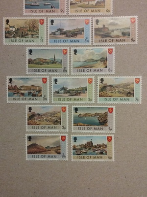 Ξένα γραμματόσημα καινούργια, πακέτο 14 ασφράγιστα (Νήσος Μάν 1973)