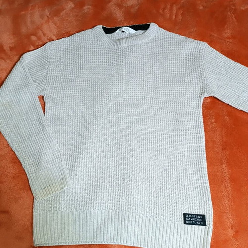 H&M wool sweater for boys 8-10 years like new, beige