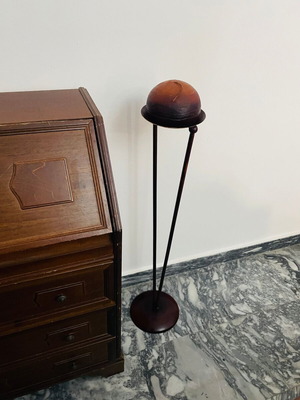 Metal floor candlestick minimal industrial 85 cm like new with candle gift
