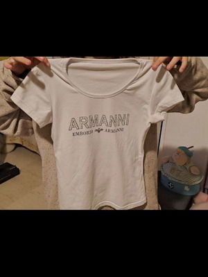 Emporio Armani t-shirt used, white, size S