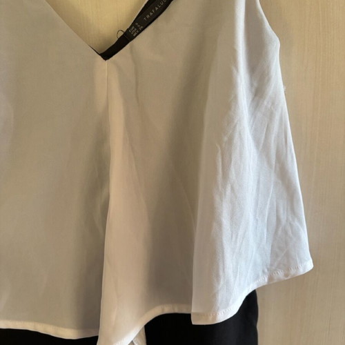Zara dress fitted like new, black and white, size S