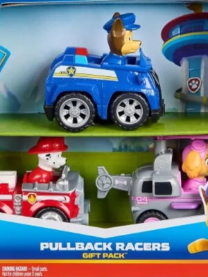 Paw Patrol new set with three vehicles in packaging