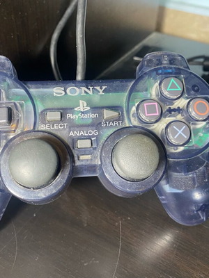 PS2 controller ocean blue used