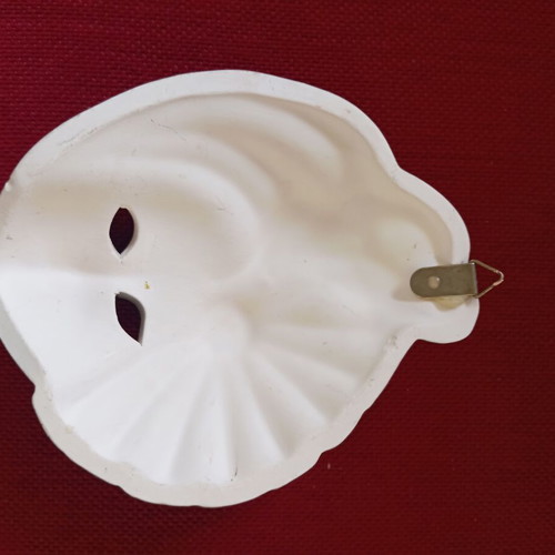Handmade decorative wall mask like new, 16x13 cm