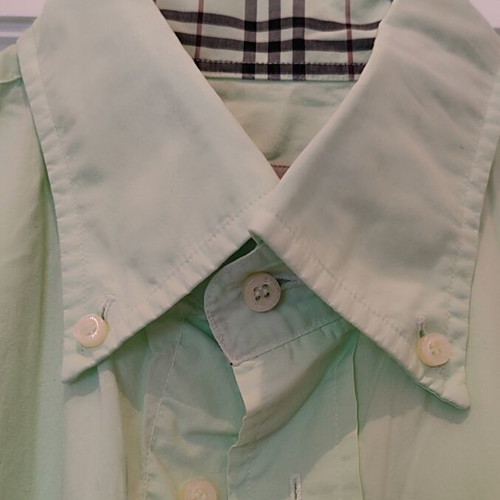 Burberry men's long-sleeve shirt mint color size M like new