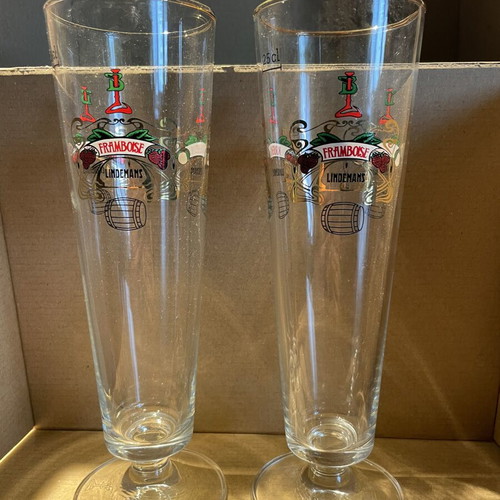Lindemans Lambic Glasses 0.25 l set of 2 like new
