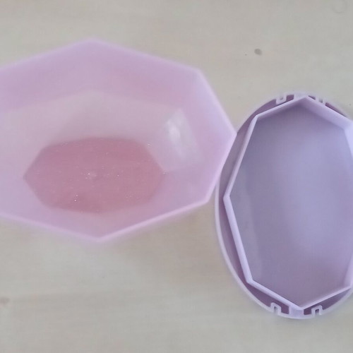 Plastic toy storage container used