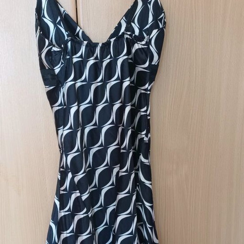 Summer women's dress evening like new, A-Style black and white, size M