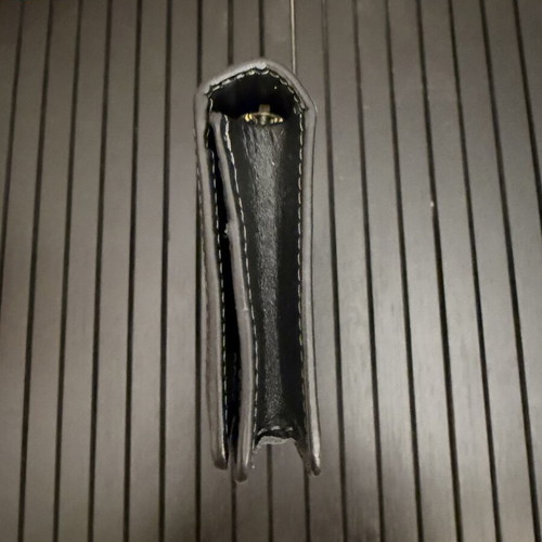 Tarwa long wallet, genuine black leather