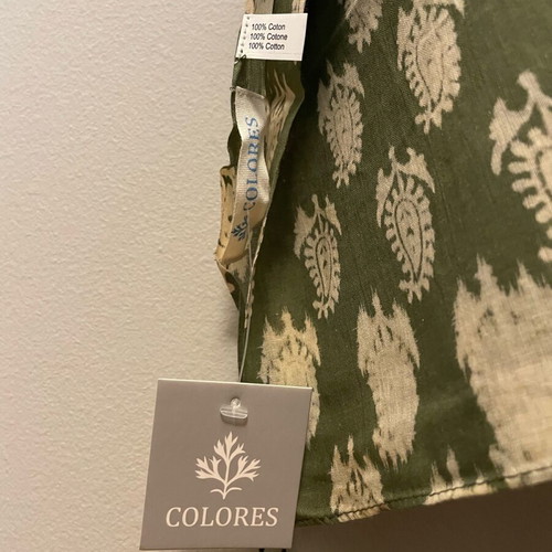Cotton pareo khaki-cream “colores” new with tag