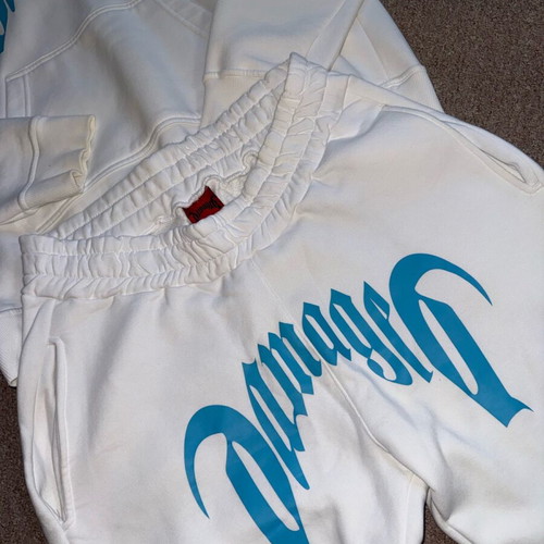 Damaged baby blue set like new
