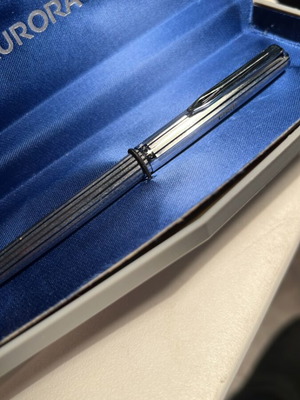 Aurora pen used with engraved surface and promotional engraving cisal