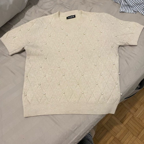 Pullover new, beige, size S