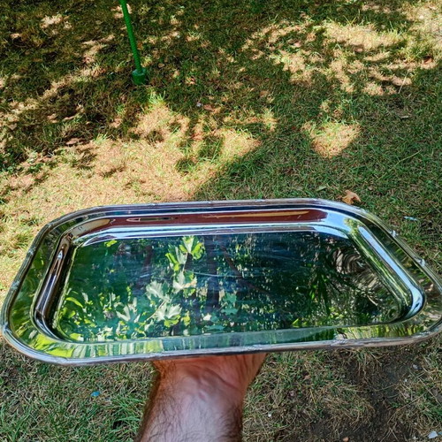 Vintage Papillon silver-plated tray used