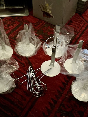 Adjustable Metal Doll Stands Set of 6, new