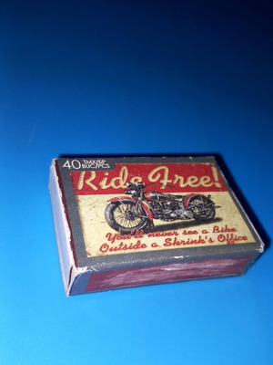 Collectible matchbox pack used