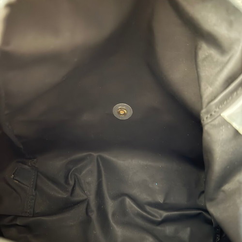 Longchamp backpack used, zipper needs repair, beige and gray