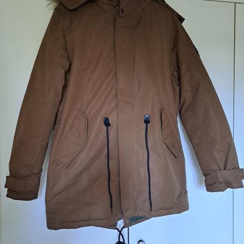 Ice Tech Long Parka Jacket like new, brown, men's L