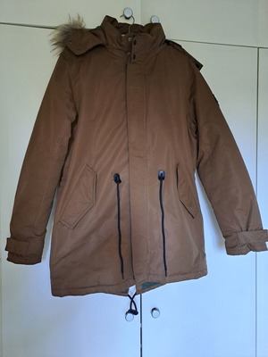 Ice Tech Long Parka Jacket like new, brown, men's L