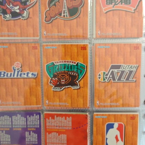 NBA Fleer Upper Deck 1995-1996 Album used, complete collection with binder