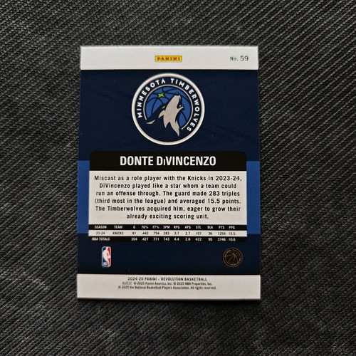 Base card Donte DiVincenzo Revolution NBA 24/25 new