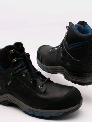 Timberland PRO ανδρικά μποτάκια εργασίας σε μαύρο με μπλε λεπτομέρειες