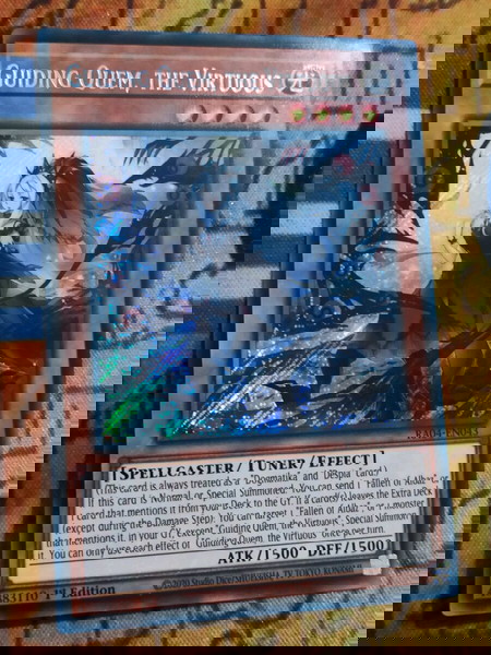 Guiding Quem, The Virtuous (Secret Rare, Yugioh)