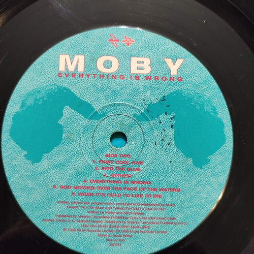 Moby Everything Is Wrong LP used, UK pressing 1995