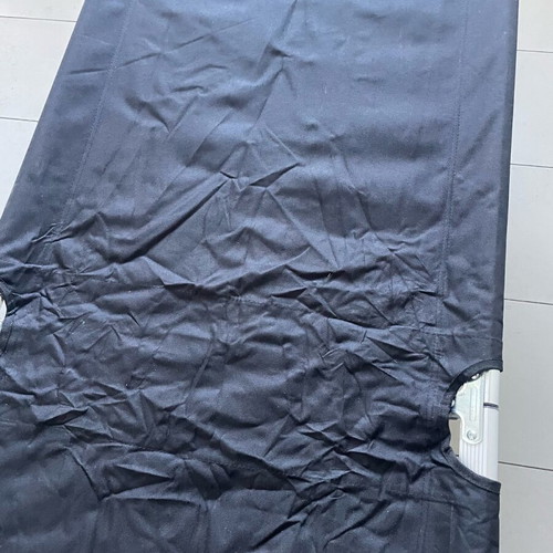 Folding camping bed like new, aluminum, lightweight