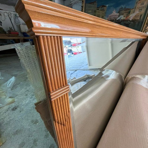 Buffet with mirror made of walnut like new