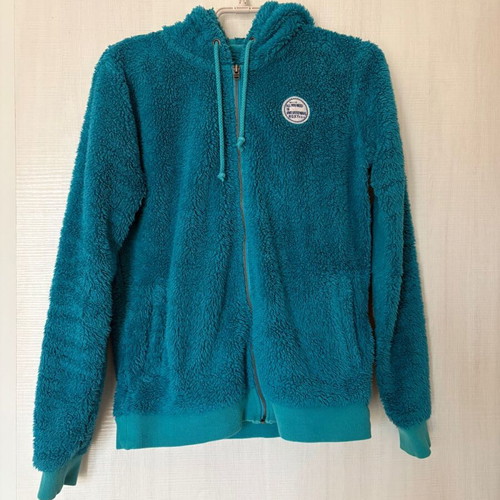 Roxy zipper hoodie women's medium turquoise like new