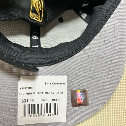 NBA Cleveland Cavaliers New Era cap new, Black Metal custom