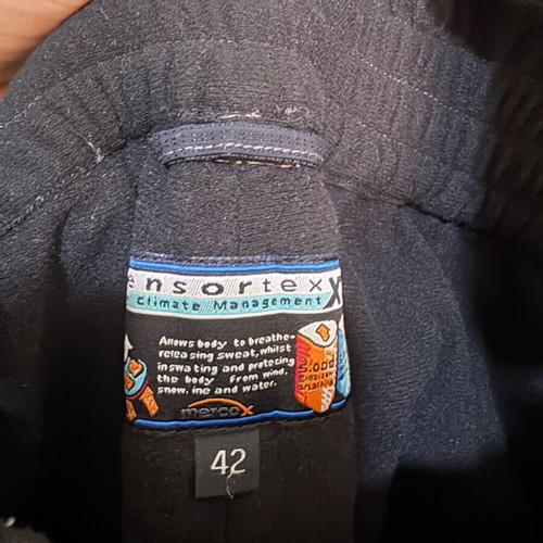 Ski snowboard pants used with suspenders, size 42