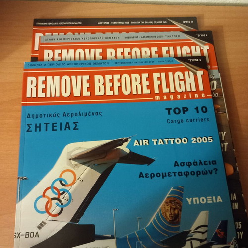 Remove Before Flight magazine set of 3 like new