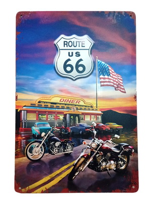 Metal sign wall decoration new, 30 x 20 cm