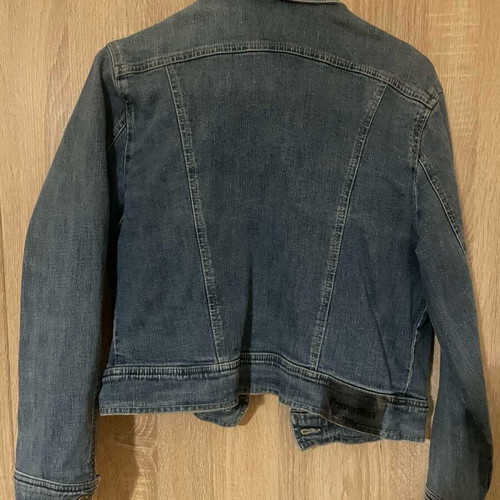 Women's denim jacket used, spring, blue, size S