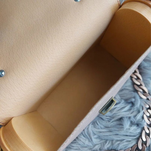Sowood shoulder bag new leather and wood pink