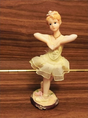 Vintage decorative ballerina ceramic used