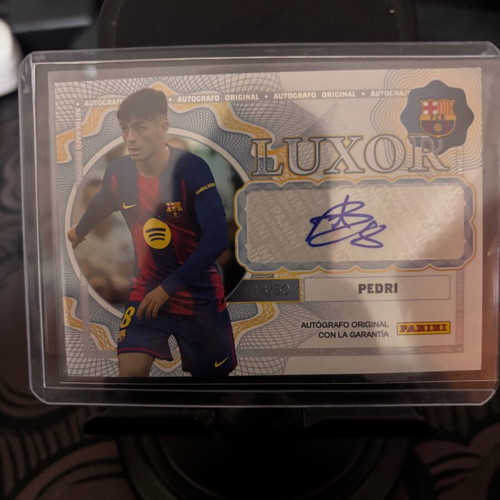 Pedri FC Barcelona Panini Club 2026 Autographed Card Limited 14/50