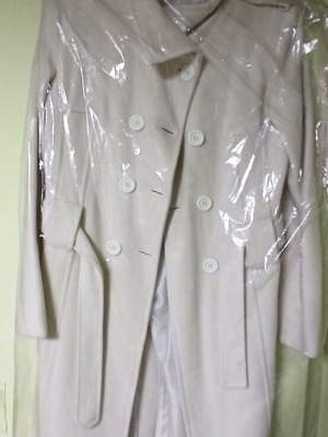 Women's coat Greek tailoring ecru like new