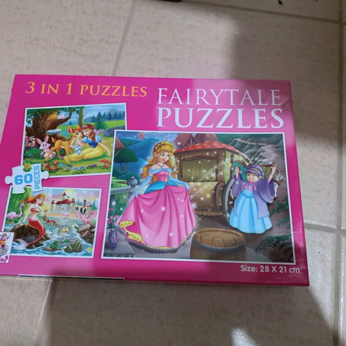 Puzzle 3 in 1 with 60 pieces like new