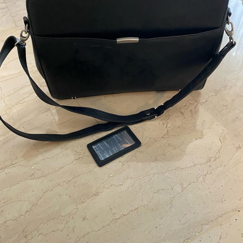 Delsey professional bag like new, black leather