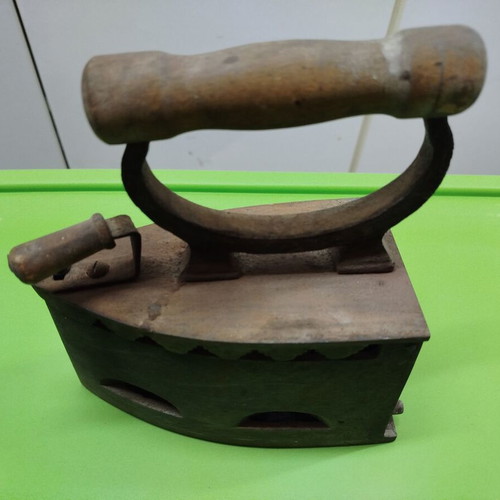 Antique charcoal iron used, 1920s