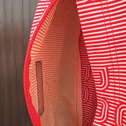 Eastpak striped red white backpack used