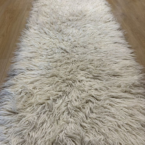 Vintage handwoven wool blanket like new, 70x205cm