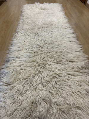 Vintage handwoven wool blanket like new, 70x205cm