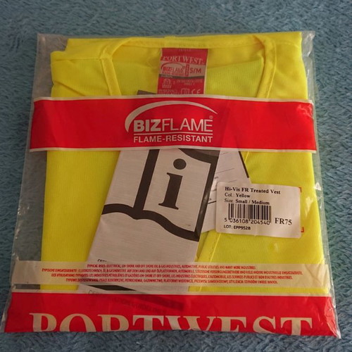 Portwest reflective vest new, flame retardant, size Small/Medium